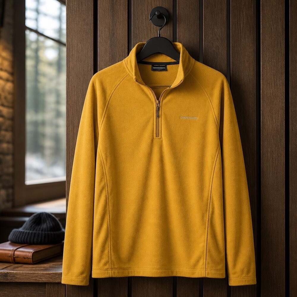 Craghoppers Men's XXL Yellow 1/4 Zip Fleece Pullover